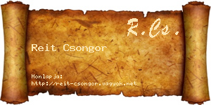 Reit Csongor névjegykártya