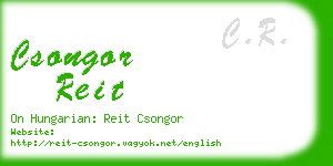 csongor reit business card